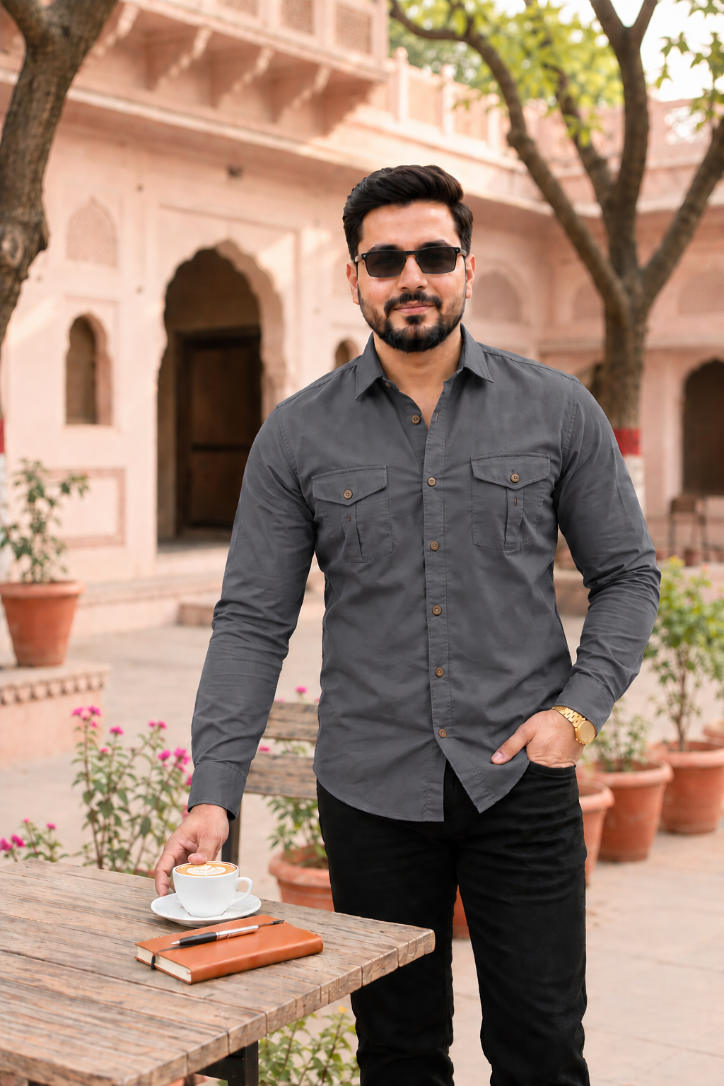 Dual Pocket Casual Shirt