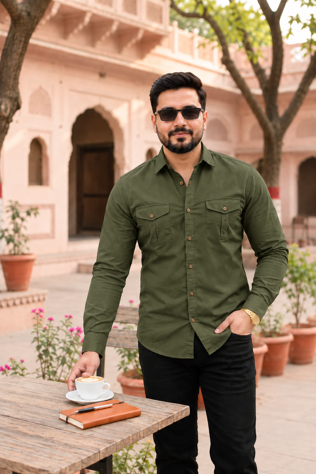 Dual Pocket Casual Shirt