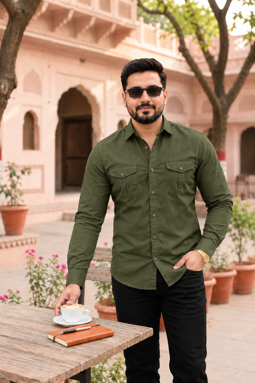 Dual Pocket Casual Shirt